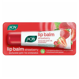 Joy Увлажняющий бальзам для губ Клубника SPF 15, 10 г