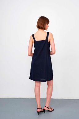 Сарафан короткий D010_NAVI/Темно-синий - M&G all natural фото 5