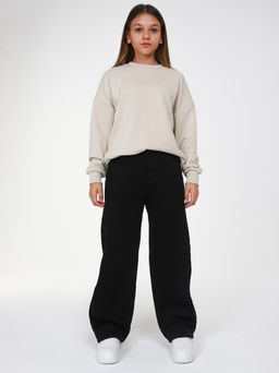 Джинсы-багги утеплённые для девочек - СИНЯЯ МОДА фото 3