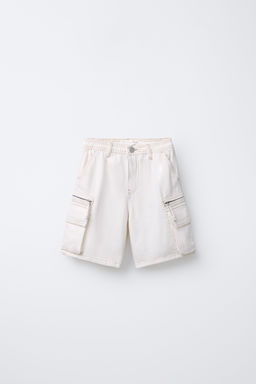 BERMUDA CARGO BOLSILLOS / Crudo - Zara фото 2