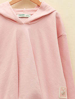 Kap??onlu Basic Uzun Kollu K?z ?ocuk Sweatshirt - Waikiki фото 3