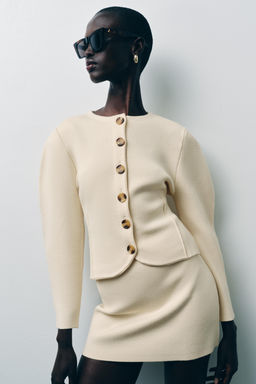 FITTED CARDIGAN WITH BUTTONS - Zara фото 2