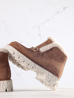 Ботинки 307. PODYUM141 be.светло коричневый замша/Шерсть