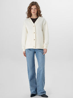 Кардиган женский молочный