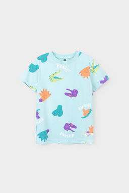 КР 302056/морозный шалфей,мир динозавров фуфайка (футболка) для мал