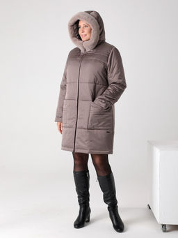 Еврозима! 24321 Пальто дем. капучино