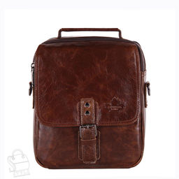Сумка мужская кожаная 99887Z brown Zinimsk в Новосибирске