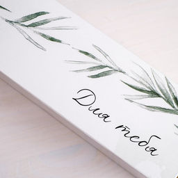 Цена за 5 шт. Коробка для макарун, кондитерская упаковка, «Для тебя» 18×5.5×5.5 см