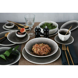 Тарелка фарфоровая пирожковая Magistro Сиам, d=16,5 см, цвет серый  фото 4