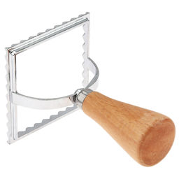 Штамп металлический для пельменей Квадрат 7х7см h10см, деревянная ручка, на картоне (Китай) - Домашняя мода фото 5