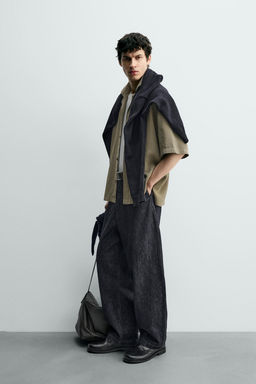 CAMISA FLUIDA CUADROS / Khaki