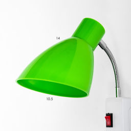 Бра в розетку «Классика» 1×10 Вт Е27 зеленый 10×14.5×25 см