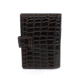 Обложка для авто+паспорт-Croco-ВП-1021 с хляст, натуральная кожа коричневый крокодил (238) 265495  фото 2