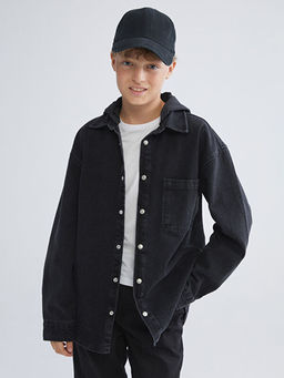 Basic Erkek ?ocuk Jean G?mlek