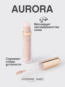 Vivienne Sabo Консилер со светоотражающими частицами Aurora тон 01 светло-бежевый  фото 2