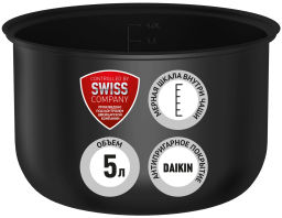 Внутренняя чаша для мультиварок с антипригарным покрытием PIP0502K (POLARIS) 5л.