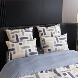 Комплект постельного белья Сатин 100% хлопок C622 Евро/70-70 2 шт;50-70 2 шт - Ситрейд фото 5