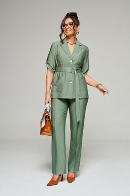 Костюм 6333 хаки, Брюки, Жакет - Beautiful and free фото 2