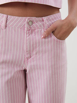 ?izgili Straight Fit Kad?n Jean Pantolon