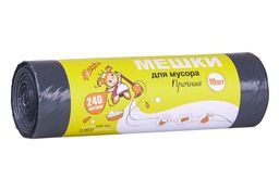 ЗОЛУШКА мешки д/мусора 240л*10шт Прочные в Рулоне (черные)