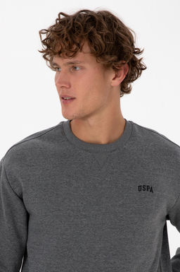 Erkek Antrasit Melanj Basic Sweatshirt - U.s. polo assn фото 2