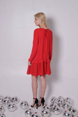 Платье-трапеция красное - Martichelli фото 13