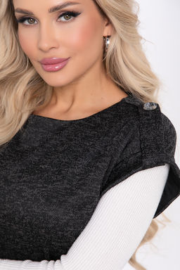 Платье Путь к мечте (черный меланж) П8458 - Lt collection фото 3