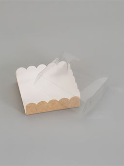 Цена за 2 шт. Коробочка для печенья крафт 10 х 10 х3 см набор 5 шт