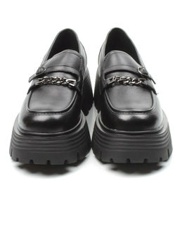 03-5933 BLACK Лоферы женские (натуральная кожа)