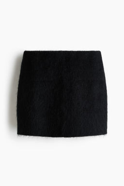 Falda en mezcla de mohair