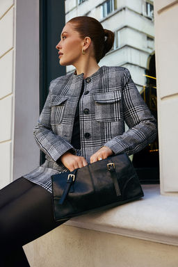 Limited Edition Siyah Beyaz Ekoseli Sort & Bermuda TWOAW26SR00030 - Trendyolmilla фото 11