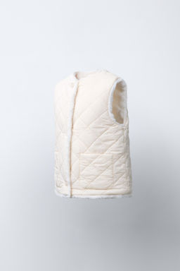 REVERSIBLE FAUX FUR GILET - Zara фото 3