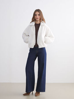 G?mlek Yaka Oversize Kad?n Pel?? Mont