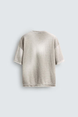 SPRAY PRINT KNIT T-SHIRT