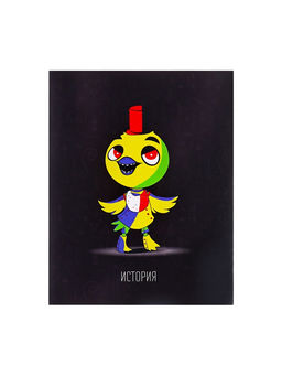 Набор предметных тетрадей Calligrata «Неоновые звери», 10 предметов, 48 листов, со справочным материалом, обложка из мелованного картона, неоновая...