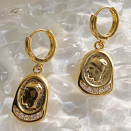 Серьги с замком кольцо арт. 22 6438 (id 277799)