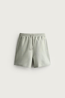 BERMUDA JOGGER RELAXED FIT INTERLOCK / verde lavado - Zara фото 10