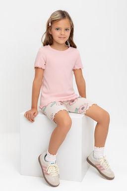 Crockid _ КР 301989/розовый жемчуг к549 фуфайка (футболка) для дев