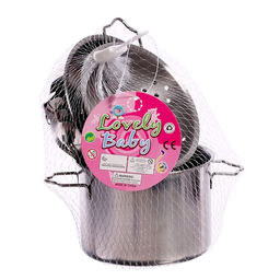 Набор детской металлической посуды «Поварёнок», 7 предметов