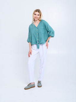 Туфли 181.ОКСЕbr.Лион авокадо+коричневый