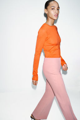 FLARE TROUSERS WITH SIDE SEAMS - Zara фото 12