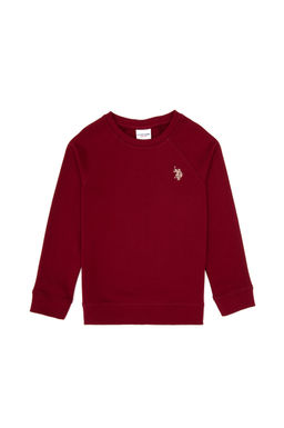 Erkek _ocuk Bordo Basic Sweatshirt Sepette S_rpriz _ndirim