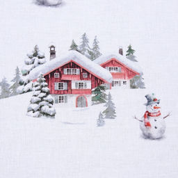 Постельное бельё дуэт Этель Funny snowman, поплин