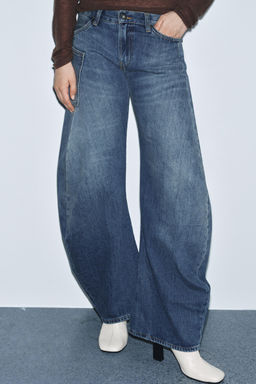 ZW COLLECTION LOW-RISE RELAXED JEANS - Zara фото 2
