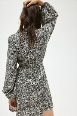 Vestido camisero con mangas globo - H&m фото 5
