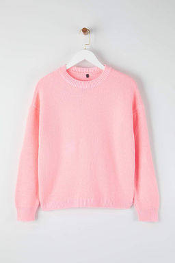 Pembe Genis Kal?p Ozel Iplik Triko Kazak TWOAW26KZ00090 - Trendyolmilla фото 5