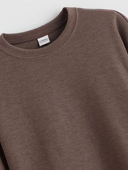 Bisiklet Yaka K?z ?ocuk Sweatshirt