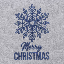 Полотенце махровое Снежинка 30х60 см, 100% хлопок, 340 г/м2 - Этель фото 3