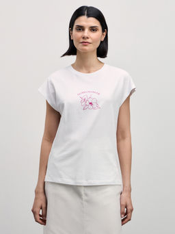 Футболка с принтом / Zarina  фото 3