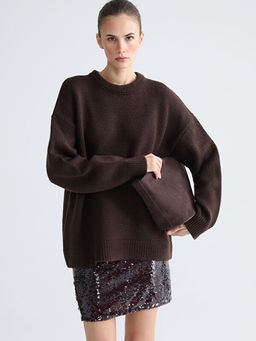 Bisiklet Yaka Kad?n Triko Kazak